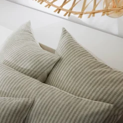 Copripiumino reversibile in cotone testurizzato e percale (240 x 220 cm) Alice Verde