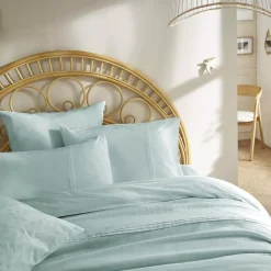 Copripiumino ricamato cotone (260 cm) Jeanne Celeste