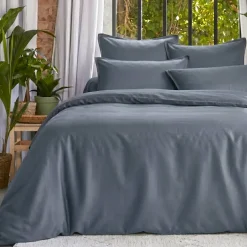 Copripiumino Tencel™ lyocell lavato (240 x 220 cm) Olivia Blu Stone