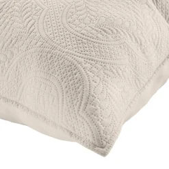 Copripiumino trapuntato e due federe (240 x 260 cm) Romane Beige