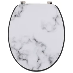 Copriwater in legno effetto marmo 18 pollici Sema Grigio