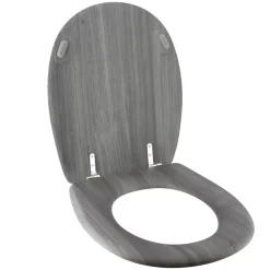 Copriwater 18 pollici in MDF Effetto Doghe Grigio