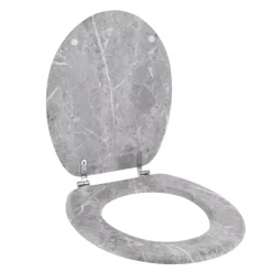 Copriwater 18 pollici MDF Effetto Marmo Grigio