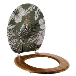 Copriwater WC 18 pollici MDF Jungle Fever Verde cachi