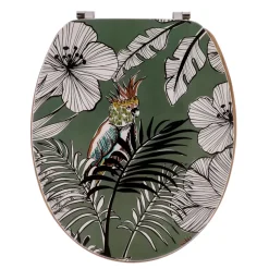 Copriwater WC 18 pollici MDF Jungle Fever Verde cachi