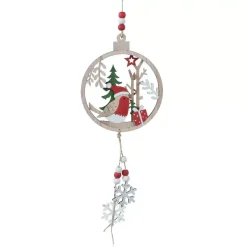 Corona d'abete da appendere Lois Multicolore