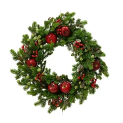 Corona di Natale (D40 cm) Mele dolci Rosse