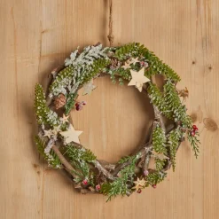 Corona di Natale decorata Greywood