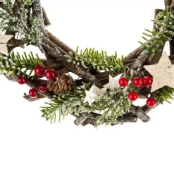 Corona di Natale decorata Greywood
