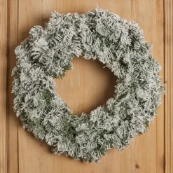 Corona di Natale Royal verde innevato 60 cm