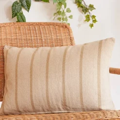 Cuscino da esterno in tela di cotone rettangolare (60 x 40 cm) Ocealys Beige