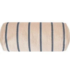 Cuscino da esterno in tela di cotone cilindrico (45 x 20 cm) Ocealys Blu Navy