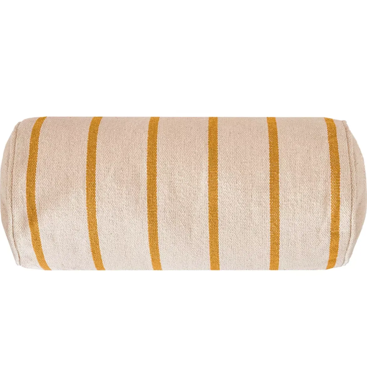 Cuscino da esterno in tela di cotone cilindrico (45 x 20 cm) Ocealys Giallo Senape