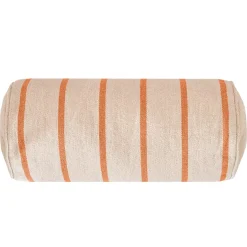 Cuscino da esterno in tela di cotone cilindrico (45 x 20 cm) Ocealys Corallo