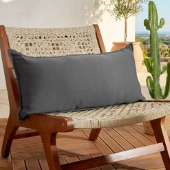 Cuscino da esterno rettangolare (35 x 70 cm) Sunset Grigio antracite