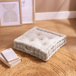 Cuscino da pavimento (40 x H10 cm) Pixel Beige-grigio