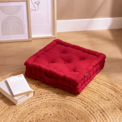 Cuscino da pavimento (40 x H10 cm) Pixel Rosso ciliegia