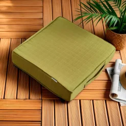 Cuscino da pavimento esterno sfoderabile (45 x 45 cm) Sunset Verde oliva