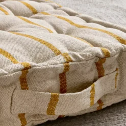 Cuscino da pavimento esterno tela di cotone (45 x 45 cm) Ocealys Giallo senape