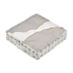 Cuscino da pavimento in cotone (45 x 45 cm) Blokken Grigio