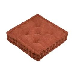 Cuscino da pavimento quadrato in velluto (45 x 45 cm) Dandy Terracotta