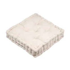 Cuscino da pavimento quadrato in velluto (45 x 45 cm) Dandy Beige