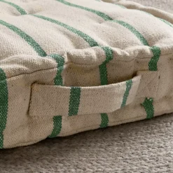 Cuscino da terra per esterni in tela di cotone quadrato (45 x 45 cm) Ocealys Verde