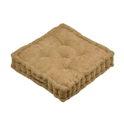 Cuscino da terra quadrato in velluto (45 x 45 cm) Dandy Camel