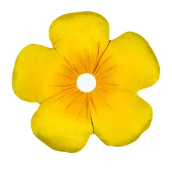 Cuscino fiore rotondo (40 cm) Camille Giallo