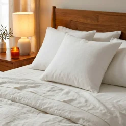 Cuscino letto quadrato (60 cm) Cotone bio Bianco