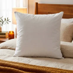 Cuscino letto quadrato (60 cm) Cotone bio Bianco