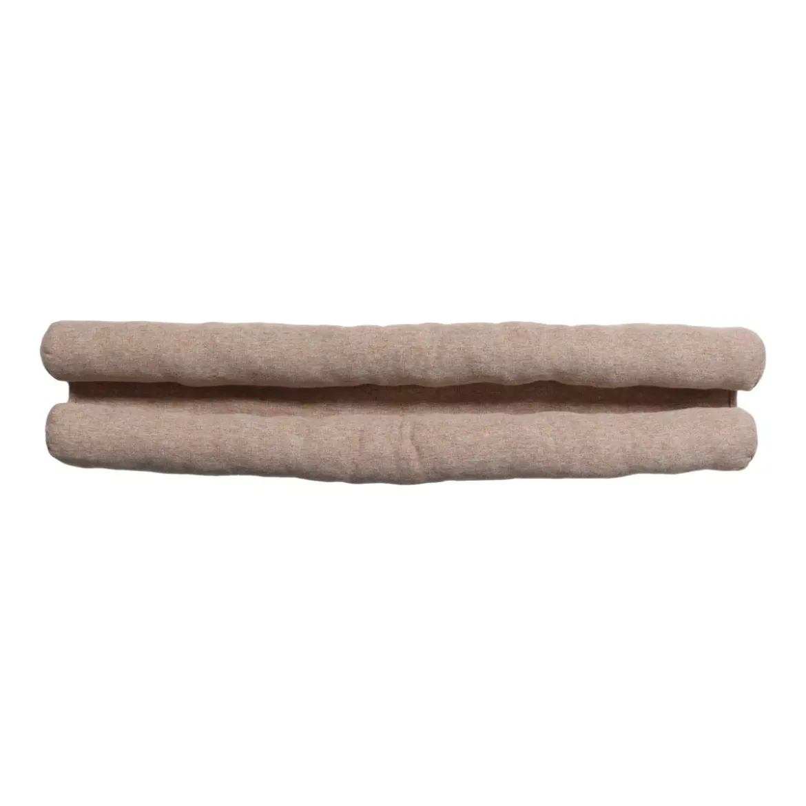 Cuscino paraspifferi effetto lino (80 cm) Alfred Beige
