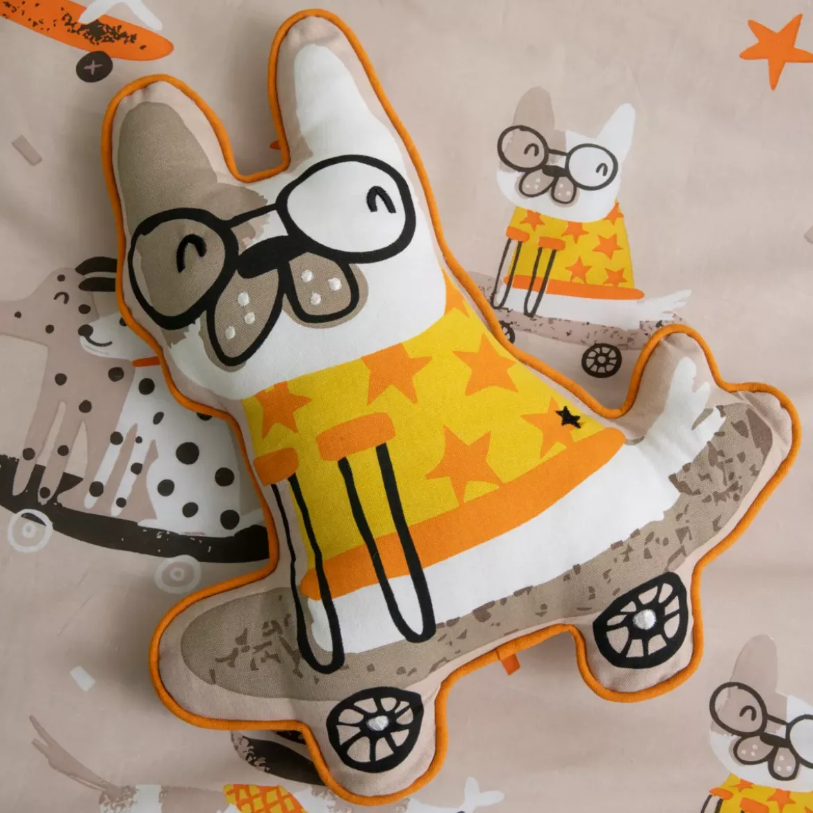 Cuscino per bambini in cotone (40 x 40 cm) Isidore Multicolore