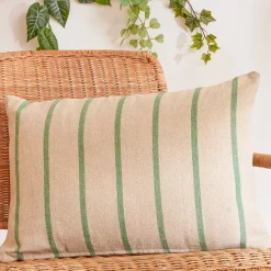 Cuscino per esterni in tela di cotone rettangolare (60 x 40 cm) Ocealys Verde