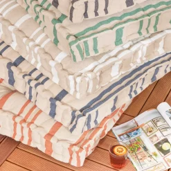 Cuscino per pallet da esterno rettangolare (120 x 80 cm) Nautira Blu navy