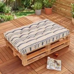 Cuscino per pallet da esterno rettangolare (120 x 80 cm) Nautira Blu navy