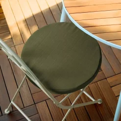 Cuscino per sedia da esterno rotondo (40 cm) Sunset Verde cachi