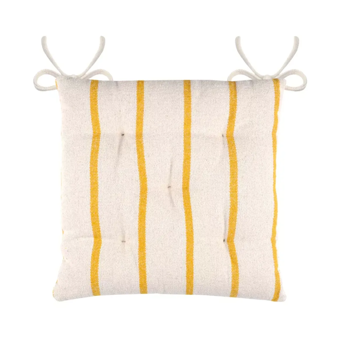 Cuscino per sedia da esterno tela di cotone (40 x 40 cm) Ocealys Giallo senape