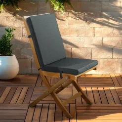 Cuscino per sedia da esterno con schienale (90 x 40 cm) Sunset Grigio antracite