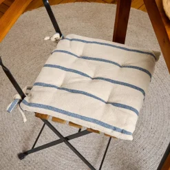 Cuscino per sedia da esterno tela di cotone (40 x 40 cm) Ocealys Blu marino