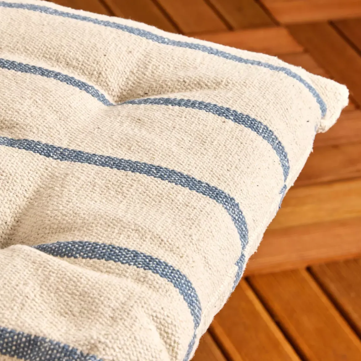 Cuscino per sedia da esterno tela di cotone (40 x 40 cm) Ocealys Blu marino