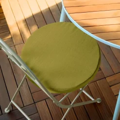 Cuscino per sedia da esterno rotondo (40 cm) Sunset Verde oliva