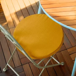 Cuscino per sedia da esterno rotondo (40 cm) Sunset Giallo senape