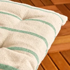 Cuscino per sedia da esterno in tela di cotone (40 x 40 cm) Ocealys Verde
