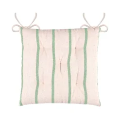 Cuscino per sedia da esterno in tela di cotone (40 x 40 cm) Ocealys Verde