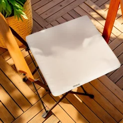 Cuscino per sedia da esterno quadrato (40 x 40 cm) Sunset Ecru