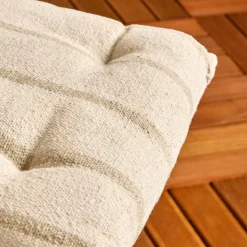Cuscino per sedia da esterno tela di cotone (40 x 40 cm) Ocealys Beige