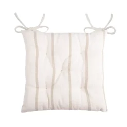 Cuscino per sedia da esterno tela di cotone (40 x 40 cm) Ocealys Beige