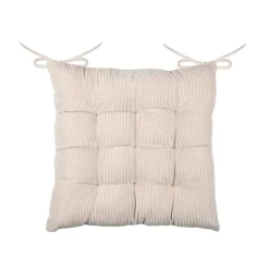 Cuscino per sedia quadrato in velluto (38 x 38 cm) Dandy Beige