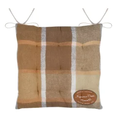 Cuscino per sedia quadrato in cotone (38x38 cm) Wildforest Camel